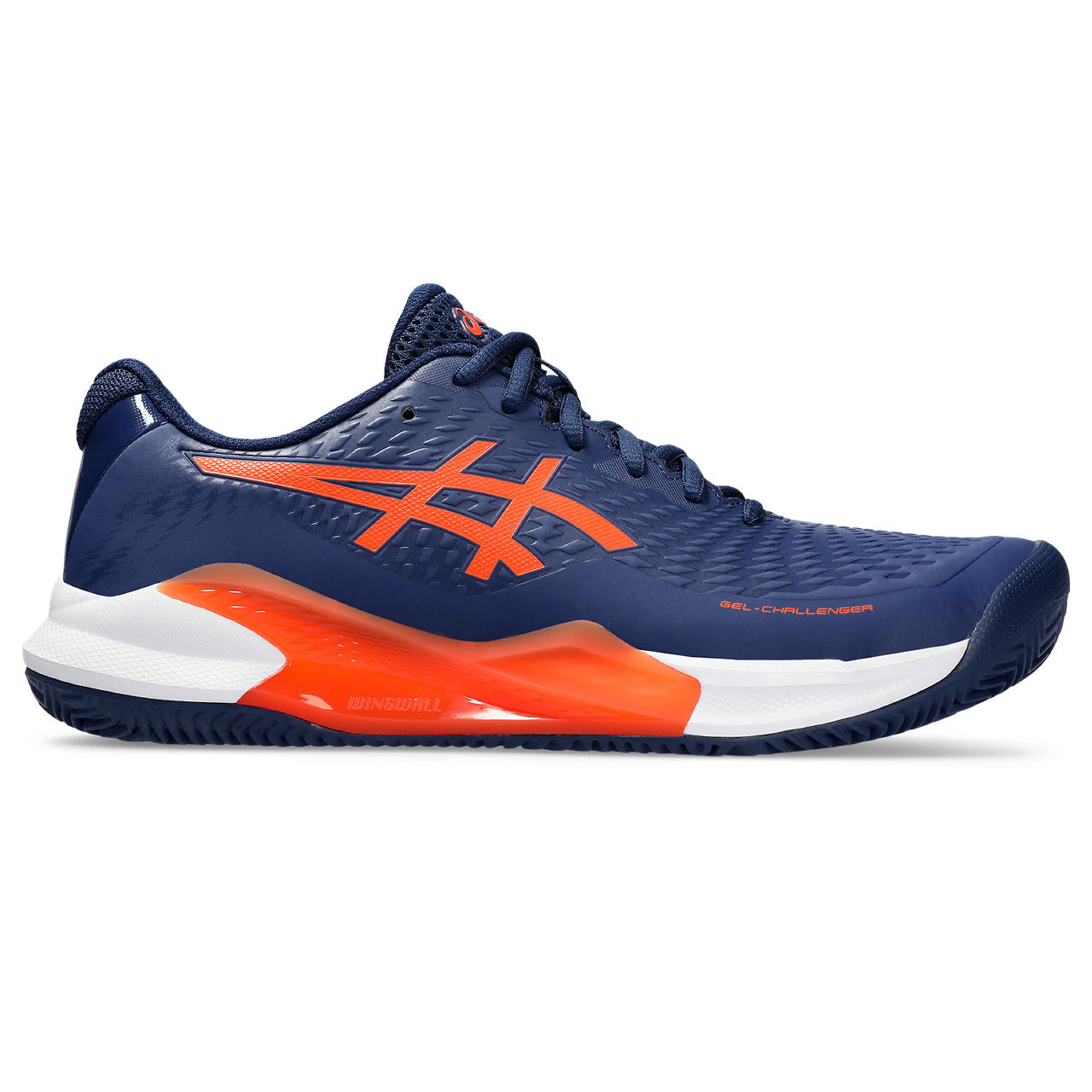 Asics Tennisschoen Gel Challenger Heren 14 Clay Blauw Oranje