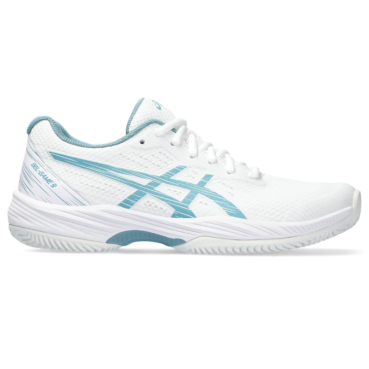 Asics Tennisschoen Gel Game 9 Clay / OC Dames Wit Blauw