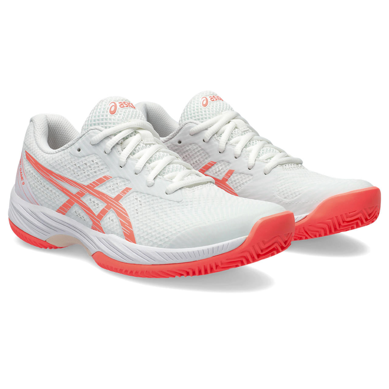 Asics Tennisschoen Gel Game 9 Clay / OC Dames Wit Oranje