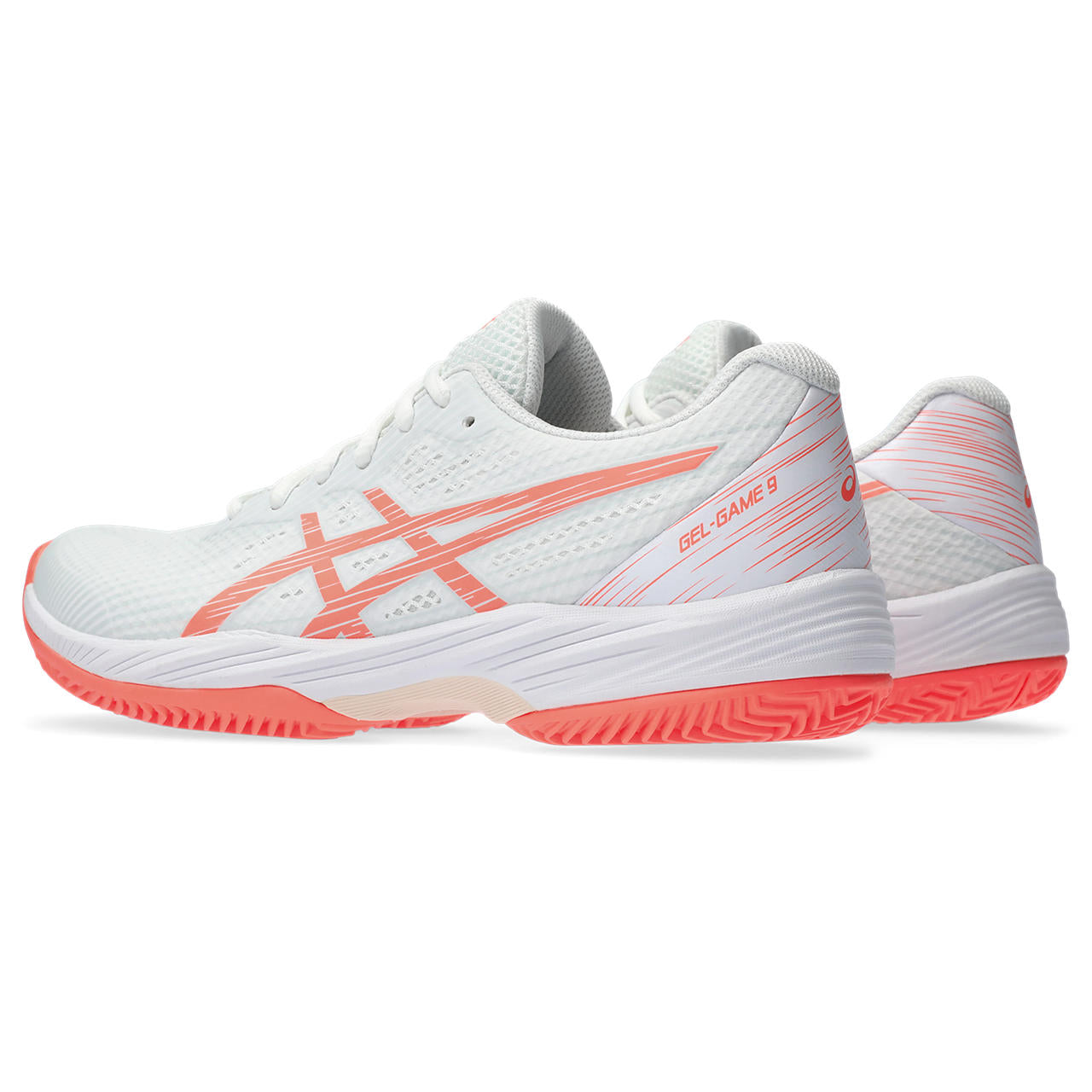 Asics Tennisschoen Gel Game 9 Clay / OC Dames Wit Oranje