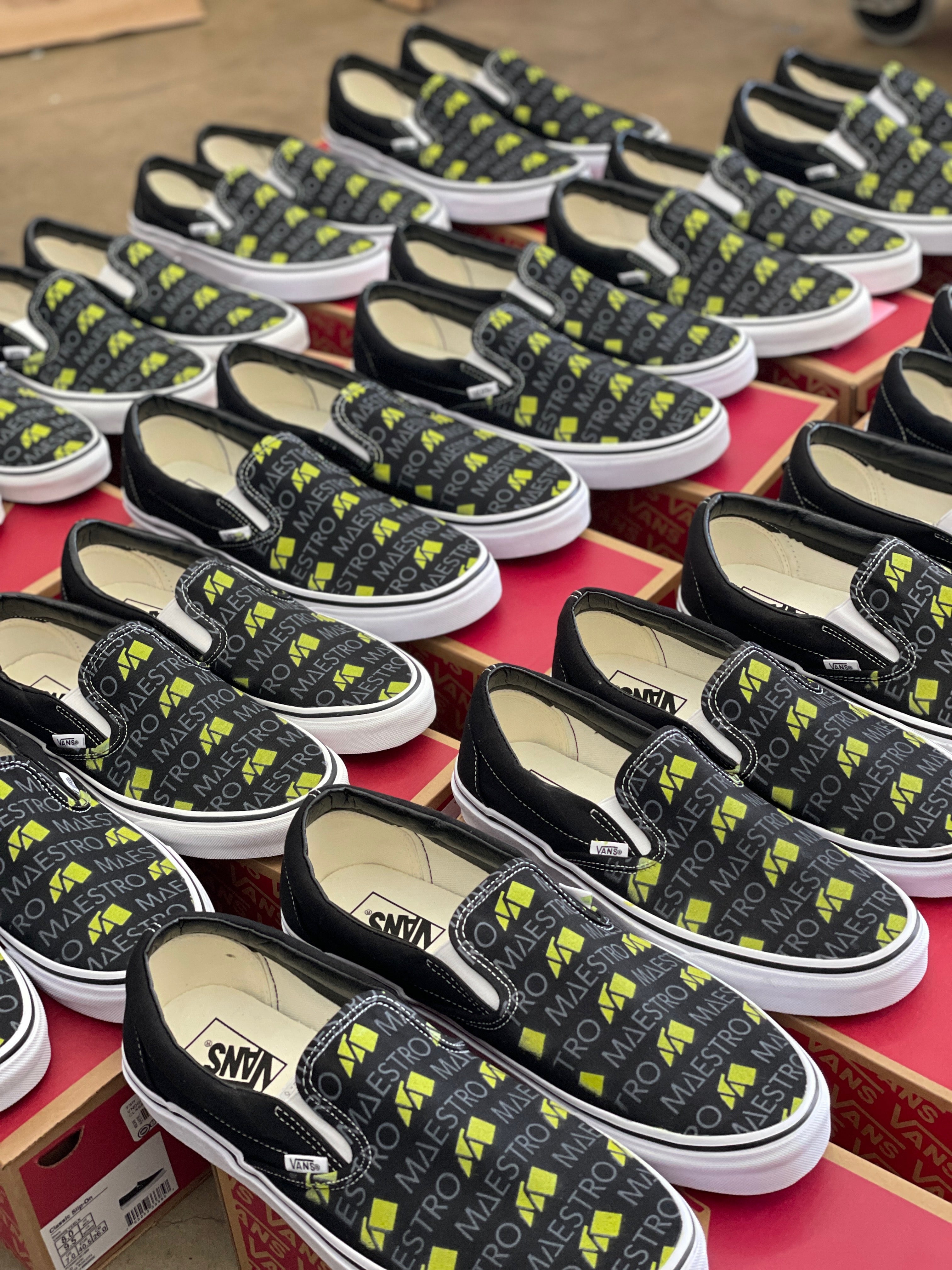 Black Vans Slip Ons - 19 Pairs - Custom Order - Invoice 2 of 2