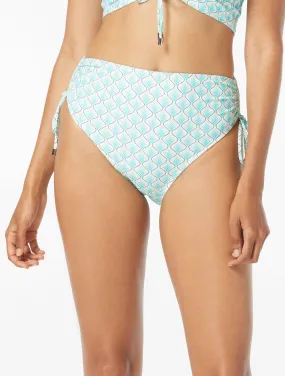  Coco Reef Inspire Shirred High Waist Bikini Bottom - Siren     