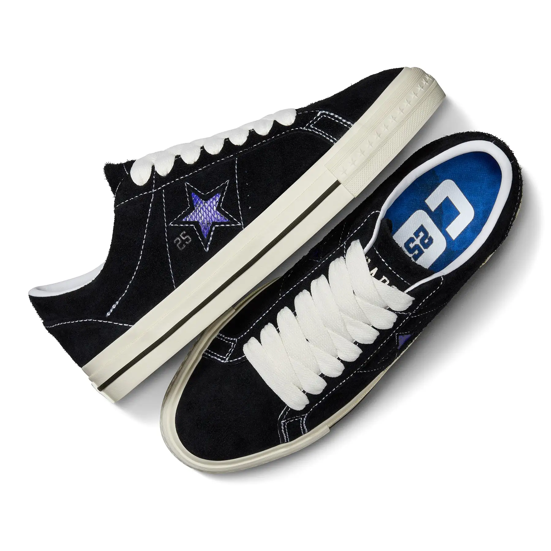 Converse CONS x Quartersnacks One Star Pro Ox Black/Egret/Hyper Blue