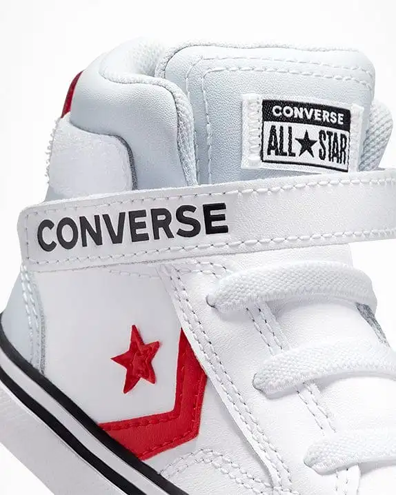 CONVERSE MEN'S PRO BLAZE MID V2 WHITE/RED SHOES