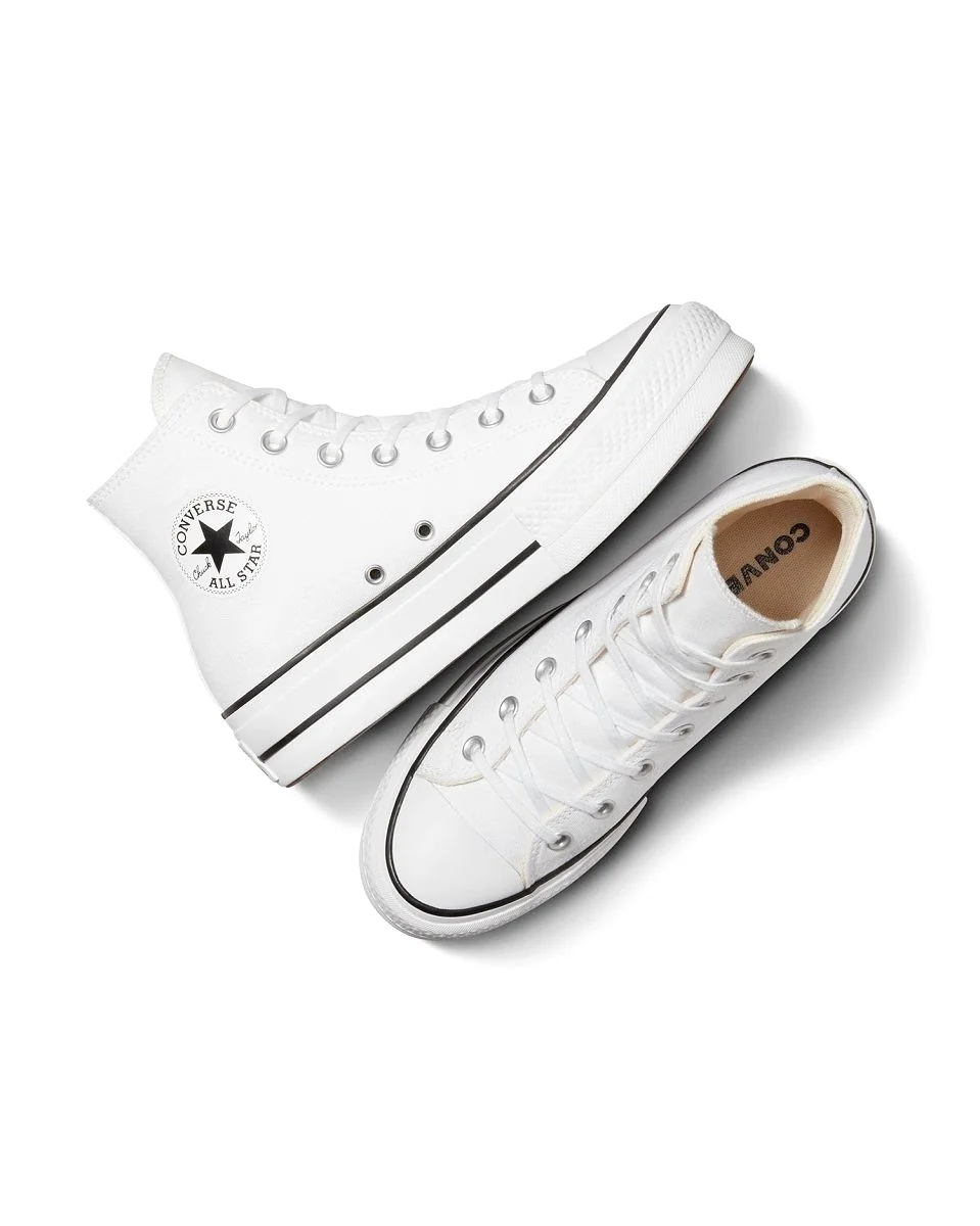 CONVERSE WOMEN'S ALL STAR LIFT HIGH WHITE SHOES