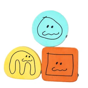 Cute Characters Shaped Sofa Cushions Pillow Soft Back Chair Foams Floor Sofa Yellow Orange Mint Gifts Home Decor Reading Support