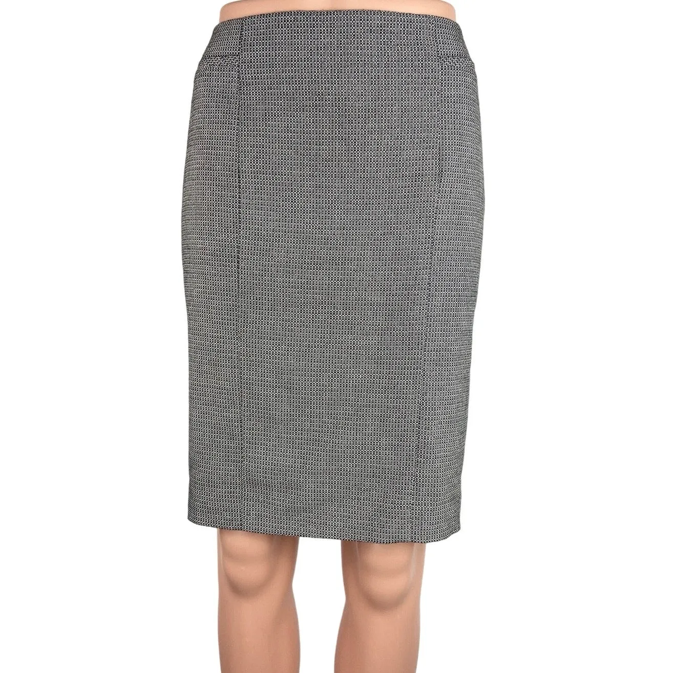 Halogen Gray Knee Length Career Office Workwear Straight Pencil Skirt Size 6