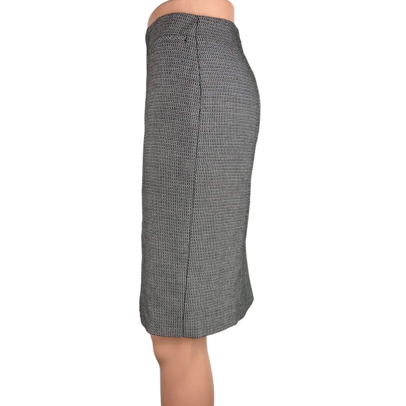 Halogen Gray Knee Length Career Office Workwear Straight Pencil Skirt Size 6