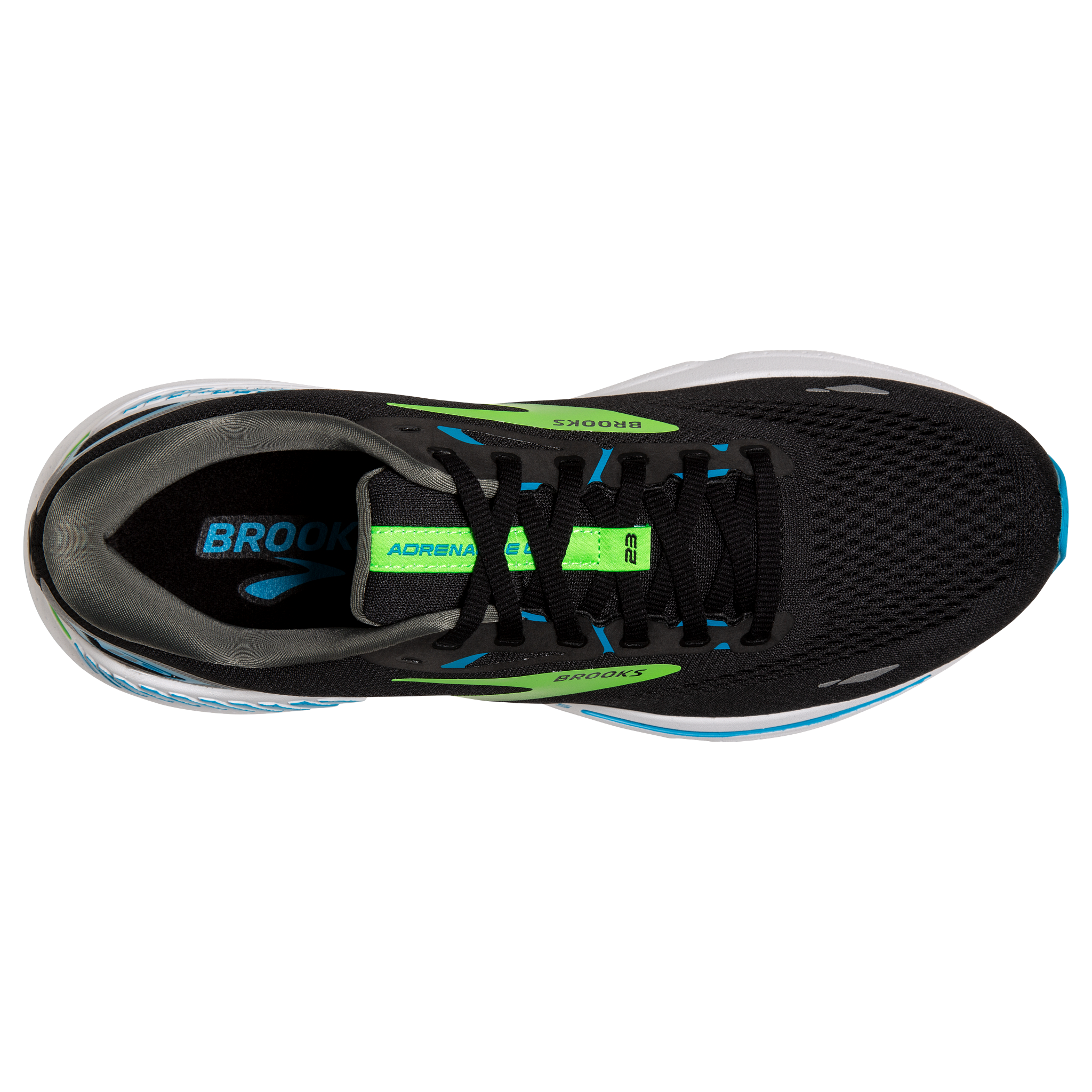 M Brooks Adrenaline GTS 23 Black/Hawaiian Ocean/Green