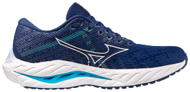 Mizuno Wave Inspire 19 (D Width) - Blue Depths/White/Aquarius (Womens)