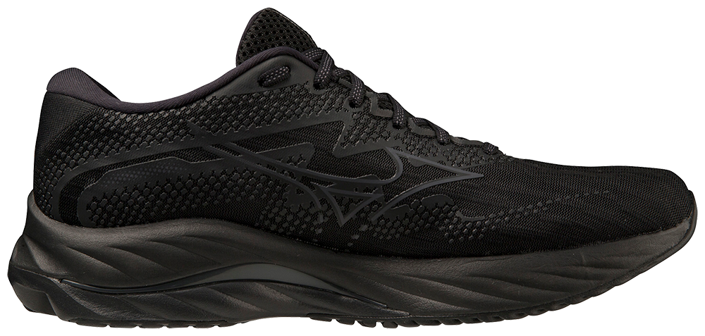 Mizuno Wave Rider 27 (2E Width) - Black/Ebony/Black  (Mens)