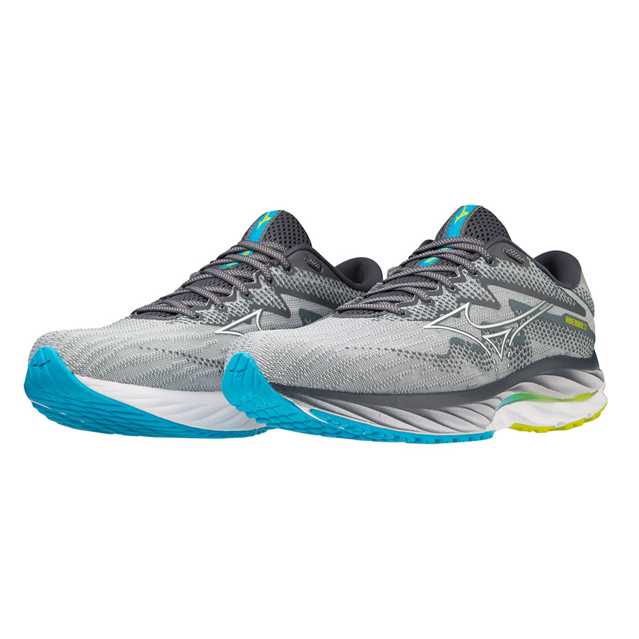 Mizuno Wave Rider 27 Gris Azul Amarillo