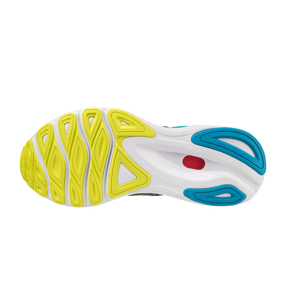 Mizuno Wave SkyRise 4 Gris oscuro Azul Amarillo