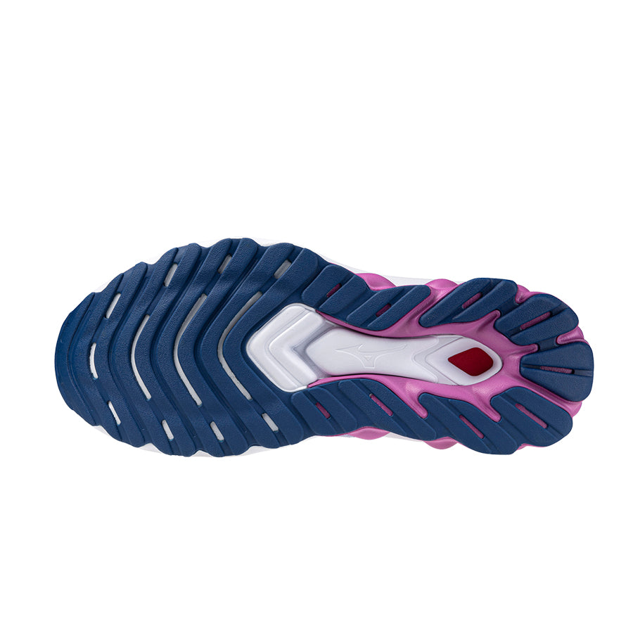 Mizuno Wave SkyRise 5 Azul Blanco Rosa