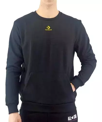 NICE POCKET CREWNECK NEGRO