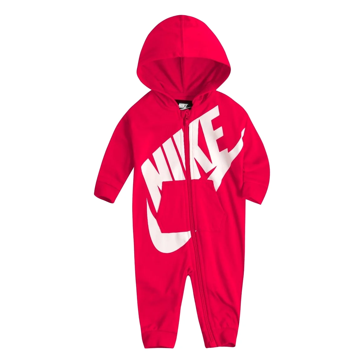 NIKE INFANT'S CHEVRON PINK COVERALL ONESIE