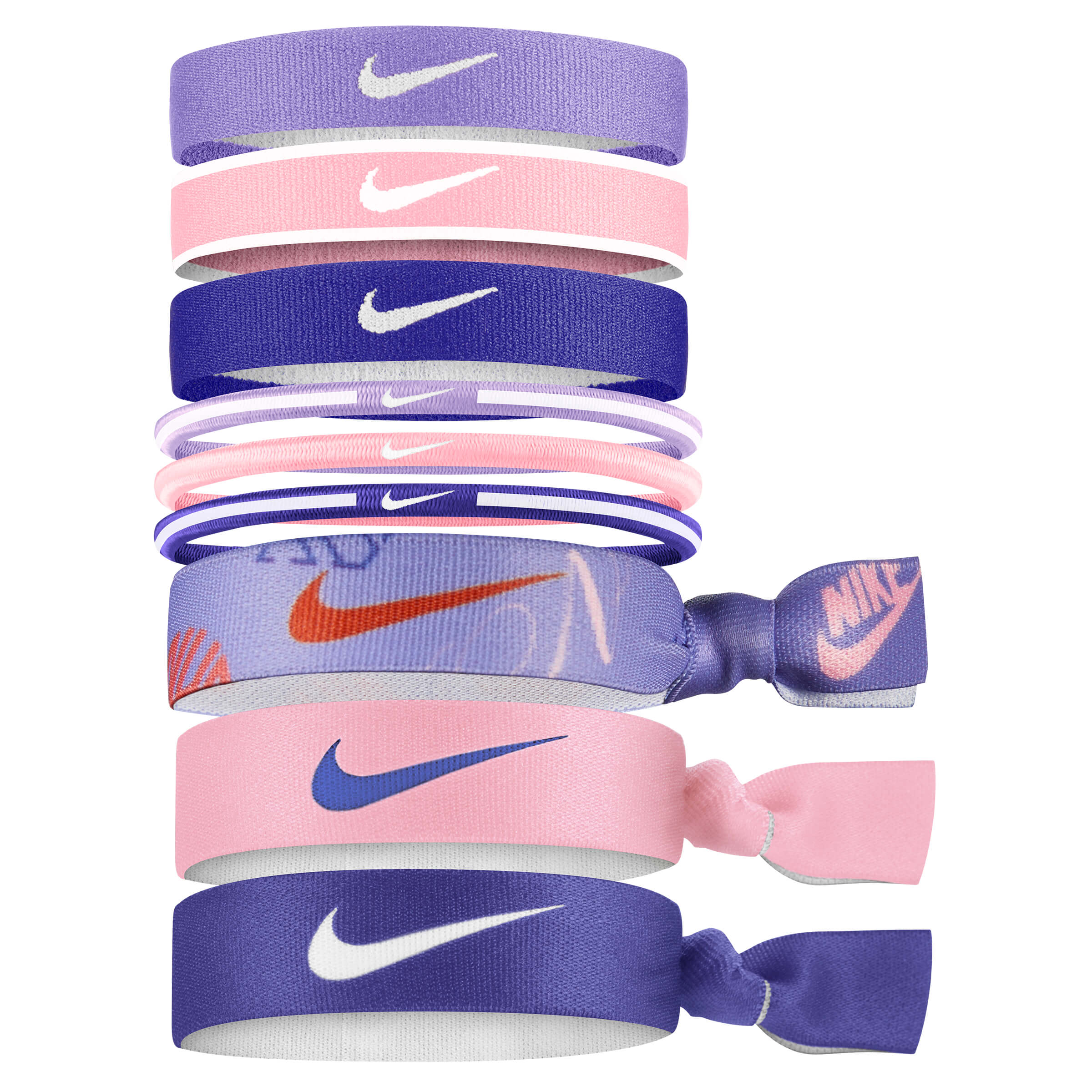 NIKE YOUTH MIXED PONYTAIL 9PK