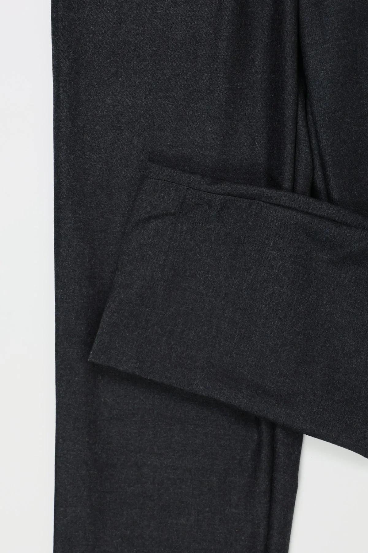 Office Pant - Charcoal Worsted Wool Flannel