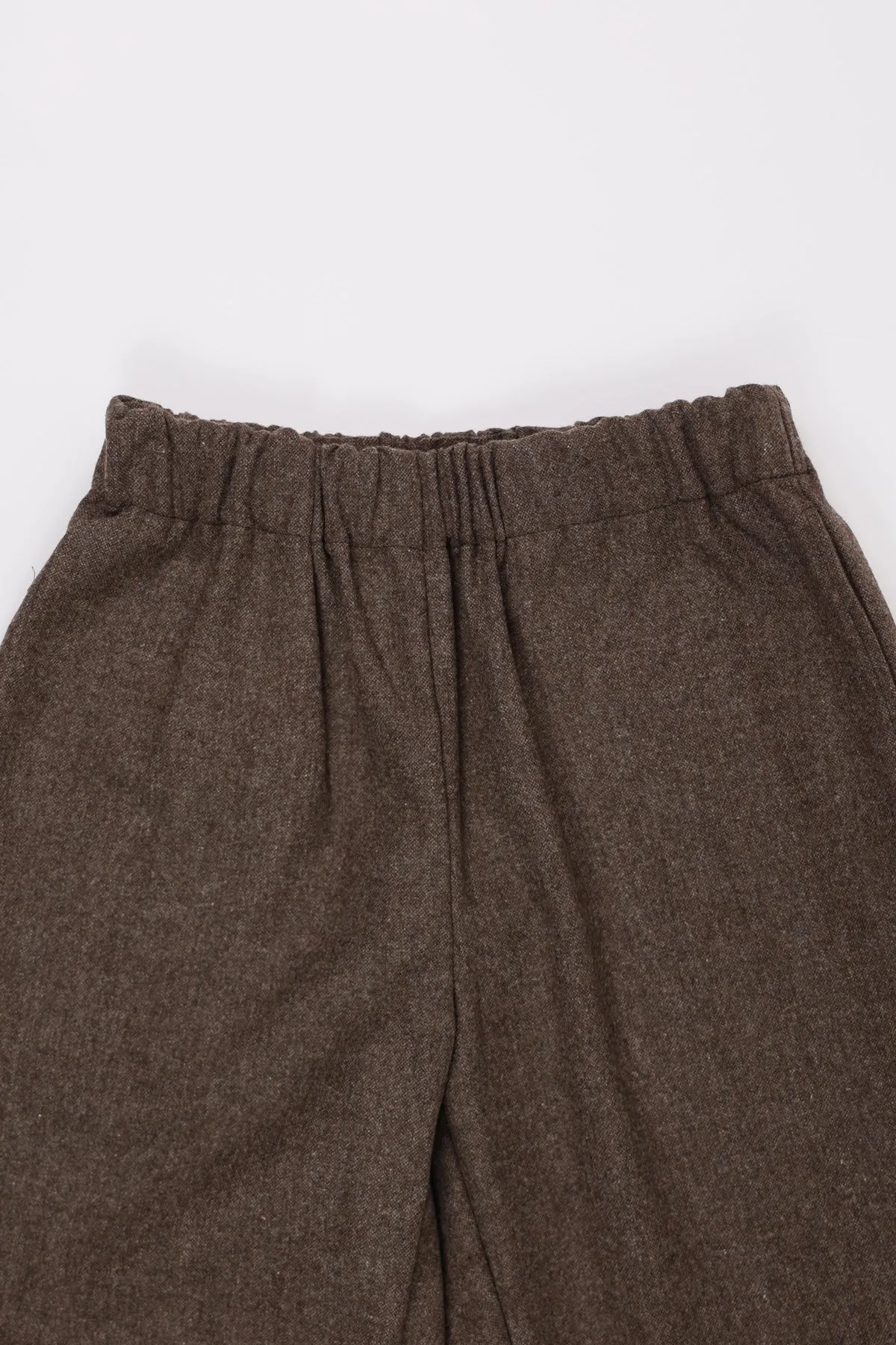 Office Pant - Italian Brown Wool Flannel