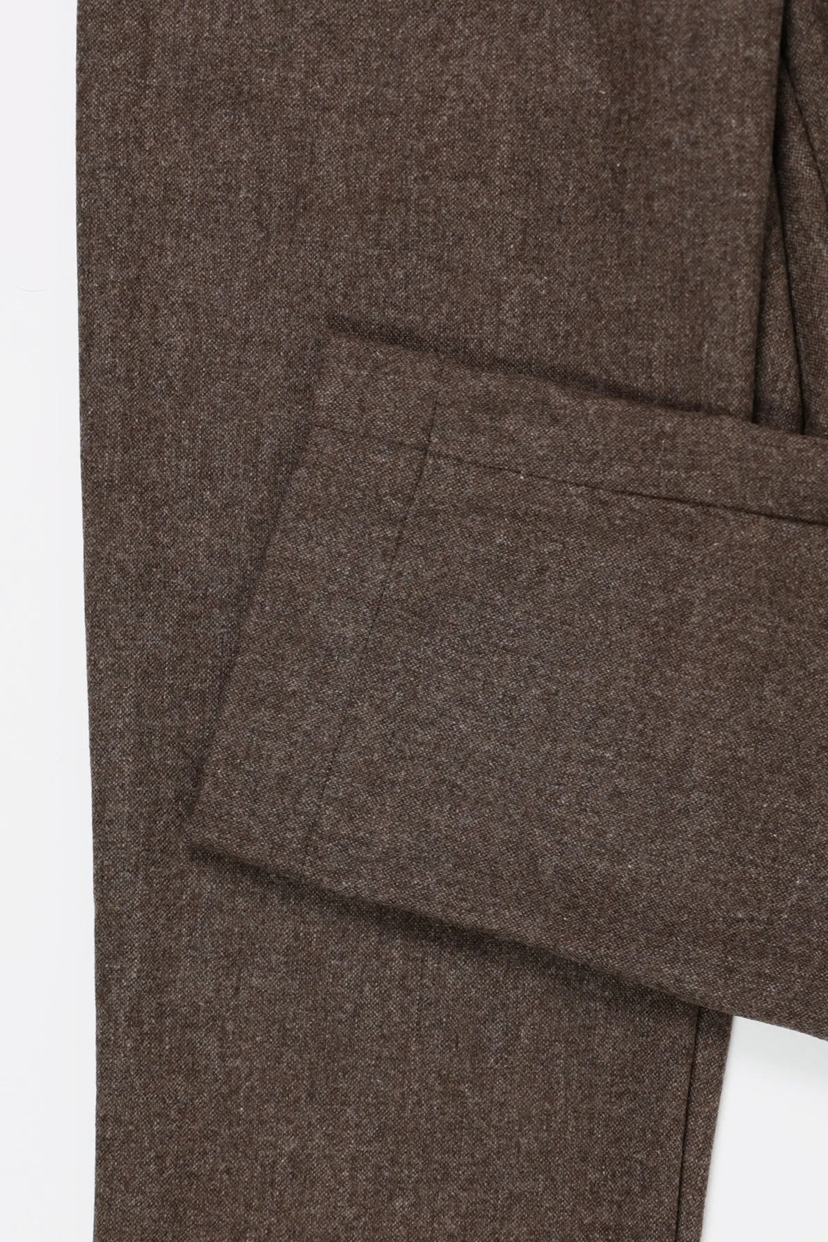 Office Pant - Italian Brown Wool Flannel