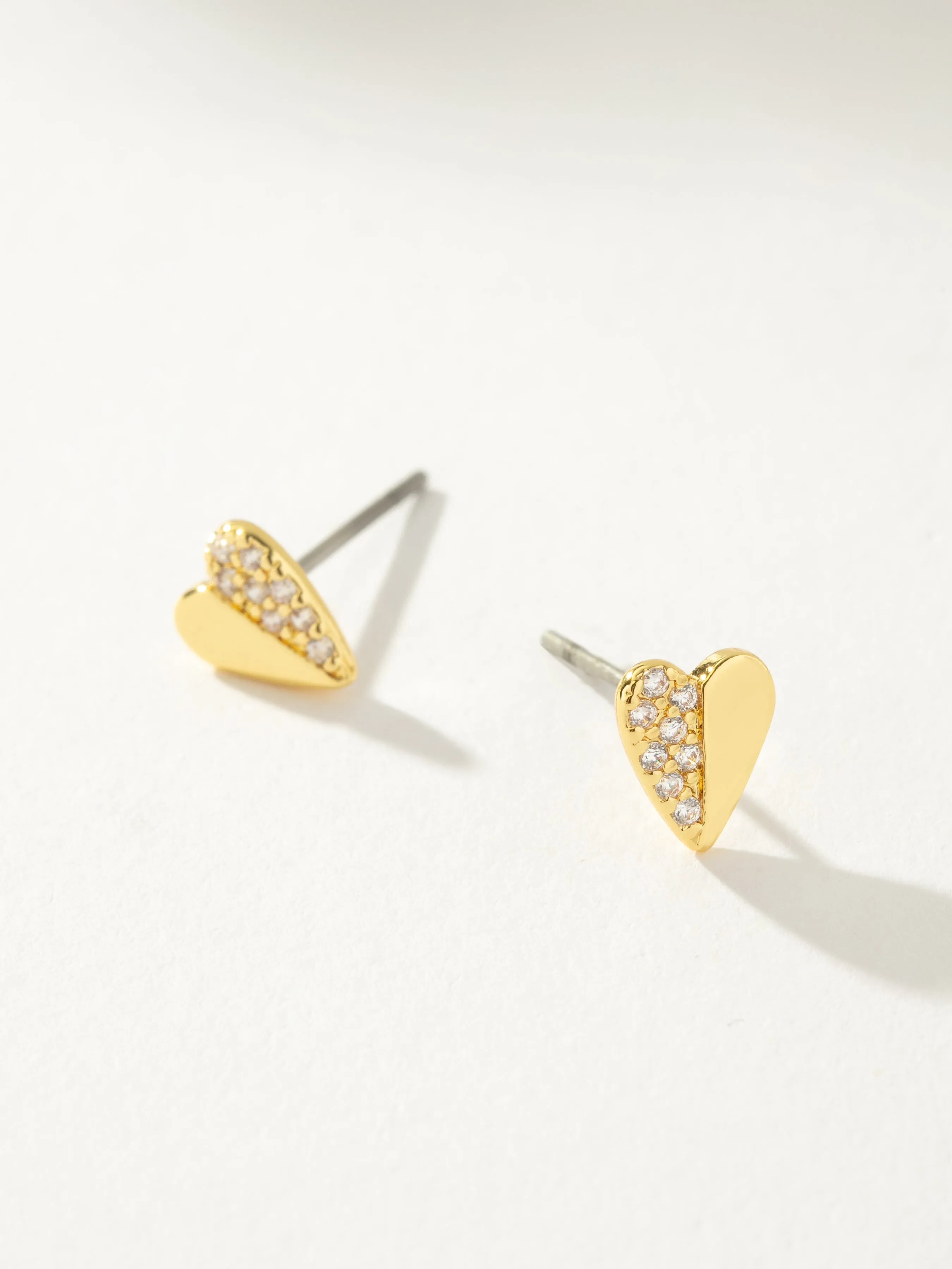 Other Half Heart Stud Earrings