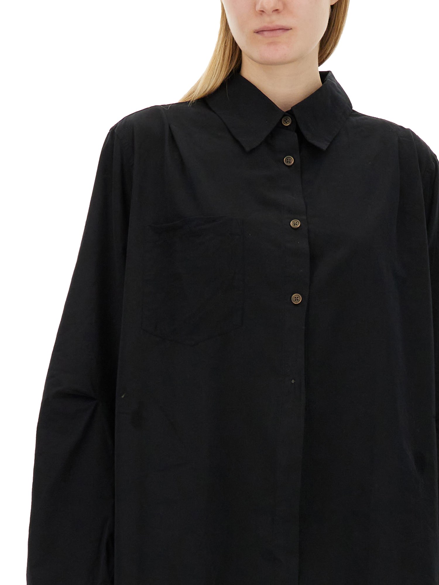 OUR LEGACY    OVERSIZE FIT COTTON POPLIN SHIRT