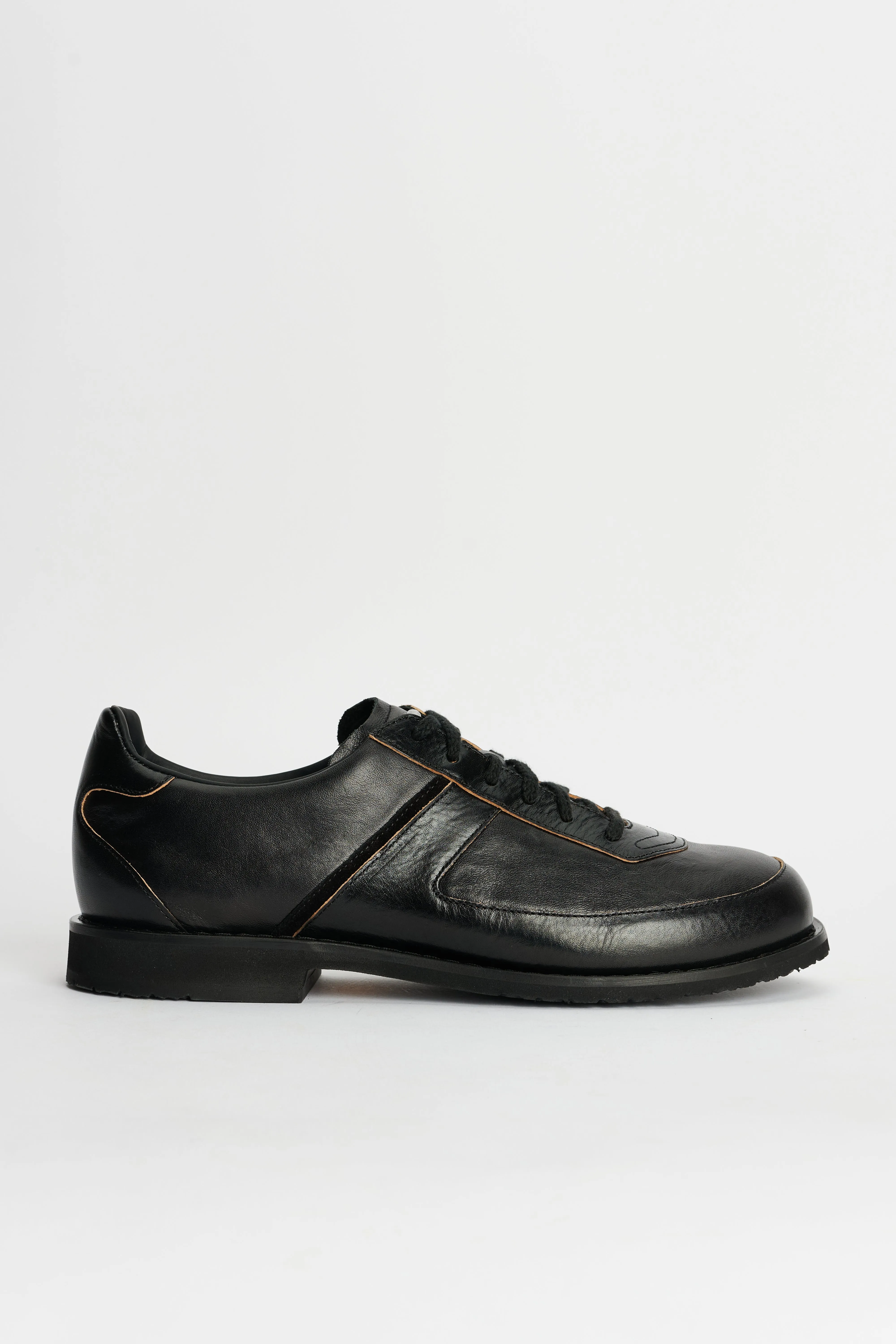 Our Legacy Ten Pin Shoe Black Strike Leather