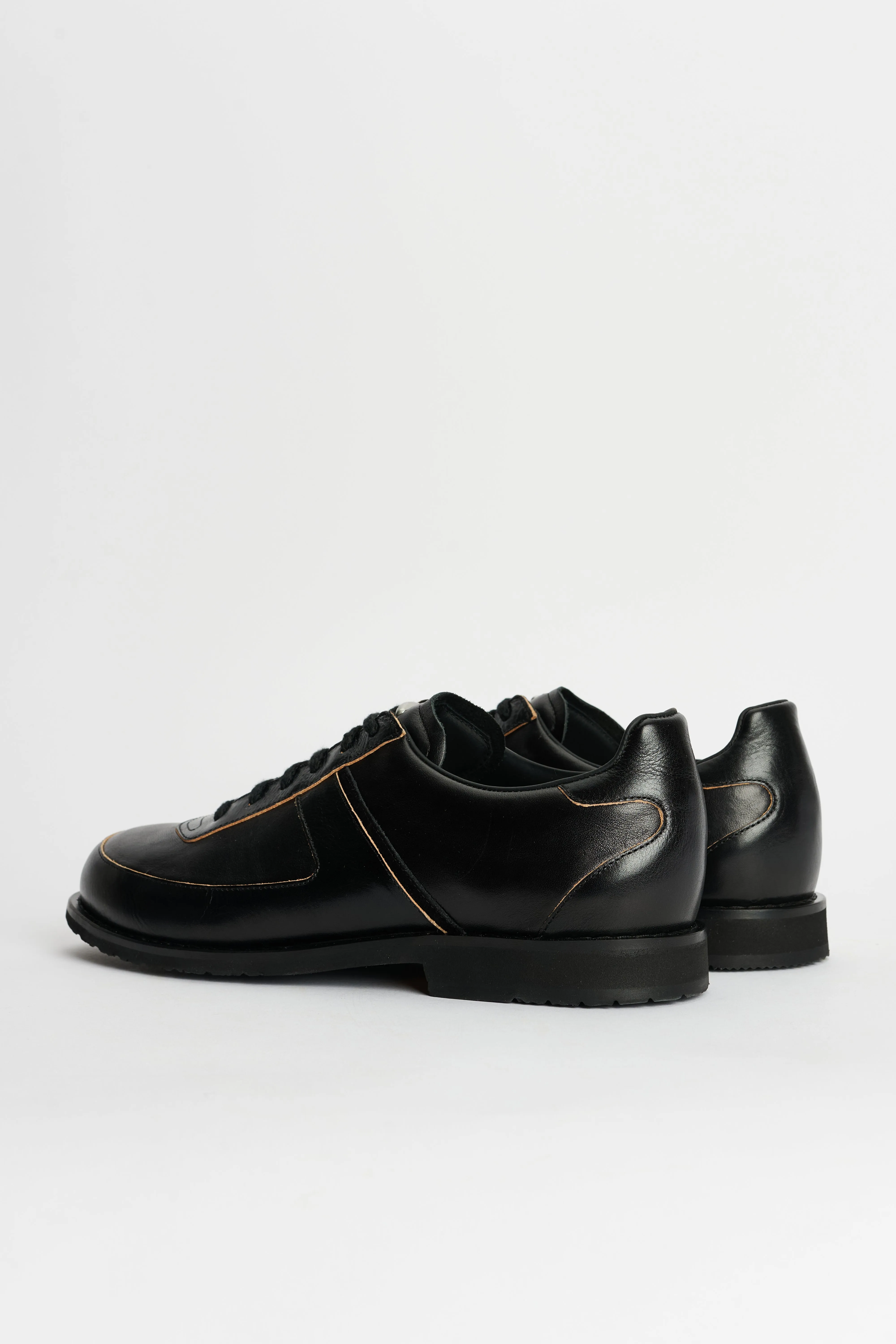 Our Legacy Ten Pin Shoe Black Strike Leather