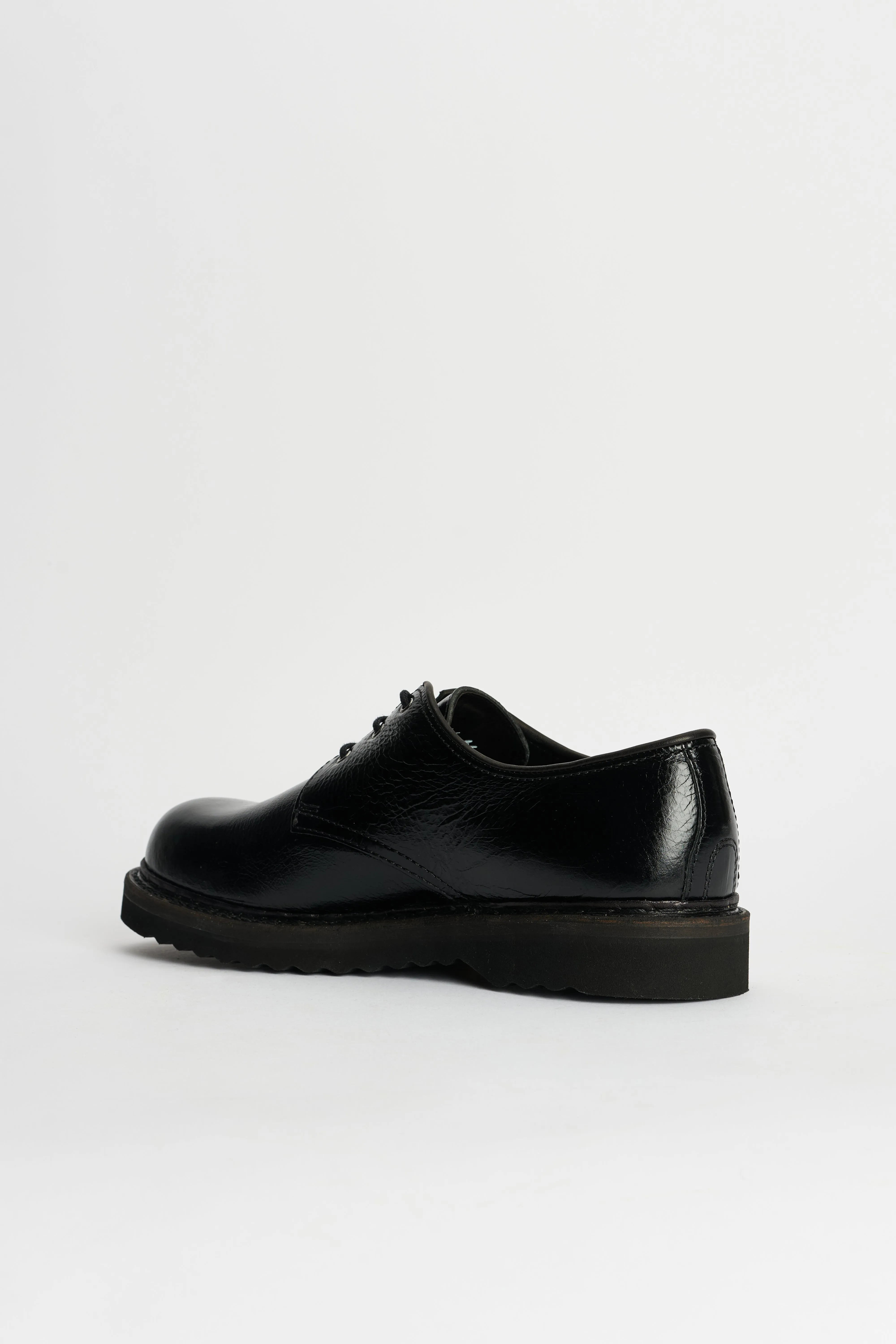 Our Legacy Trampler Shoes Cracked Patent Leather Black