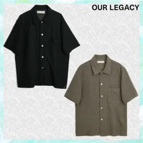 OUR LEGACY  |Unisex Street Style Plain Cotton Short Sleeves Logo Shirts