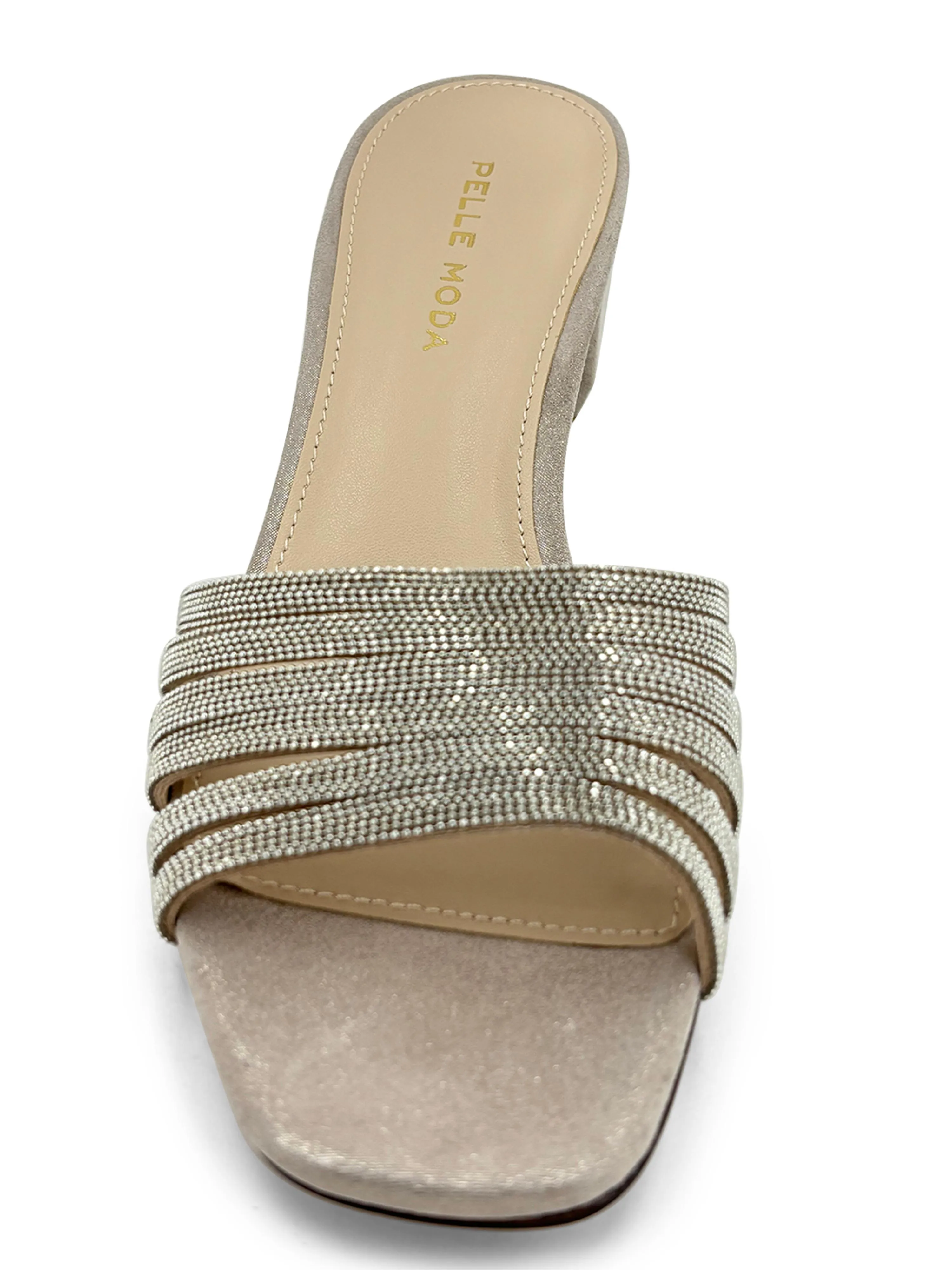 Pelle Moda Imery Evening Sandal Taupe Shimmer