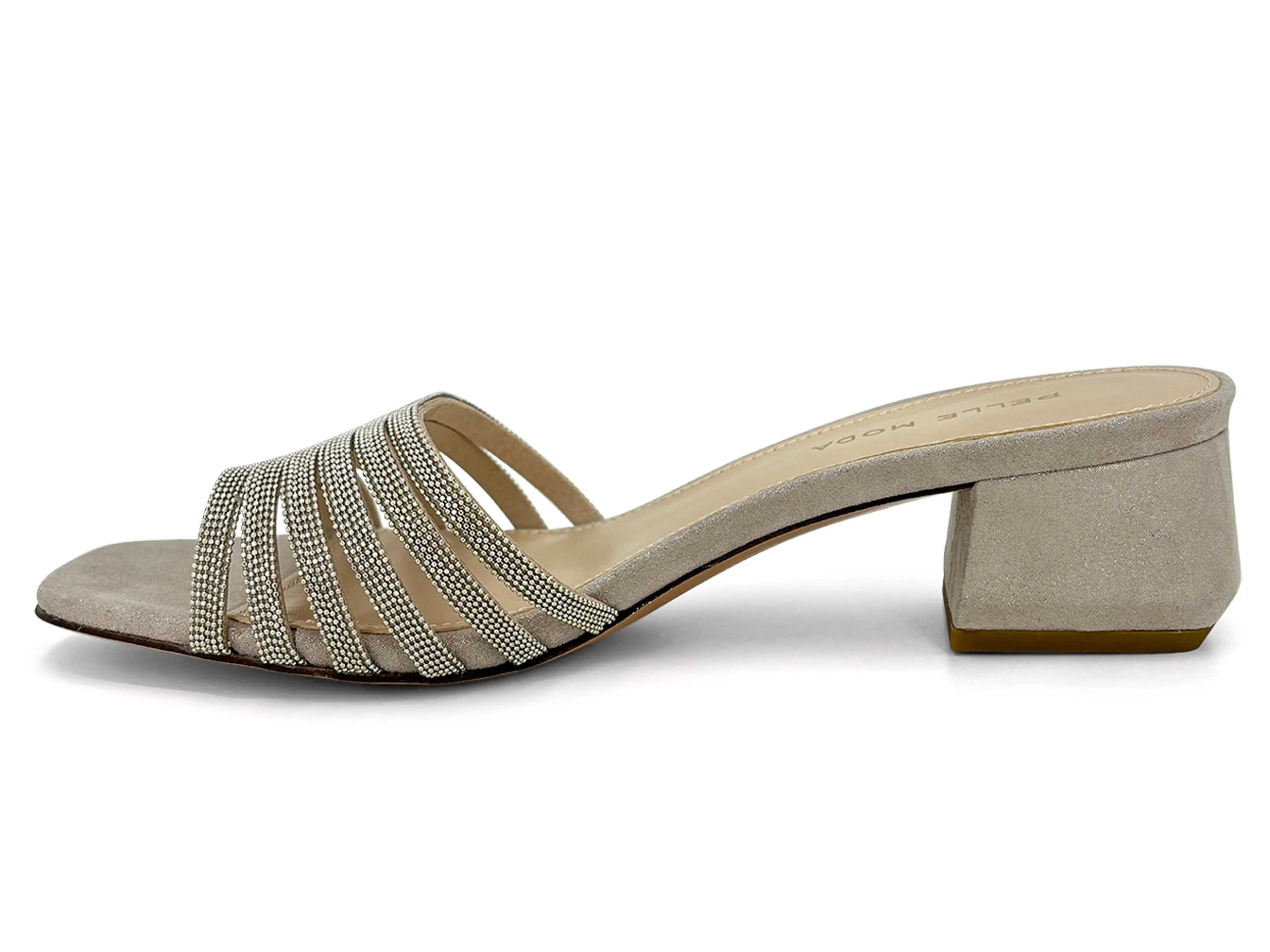 Pelle Moda Imery Evening Sandal Taupe Shimmer