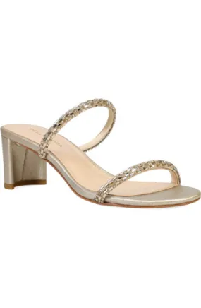 Pelle Moda Mirra Heel- Platinum Gold Metallic