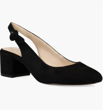 Pelle Moda Women's Ulla Low Heel Black Suede