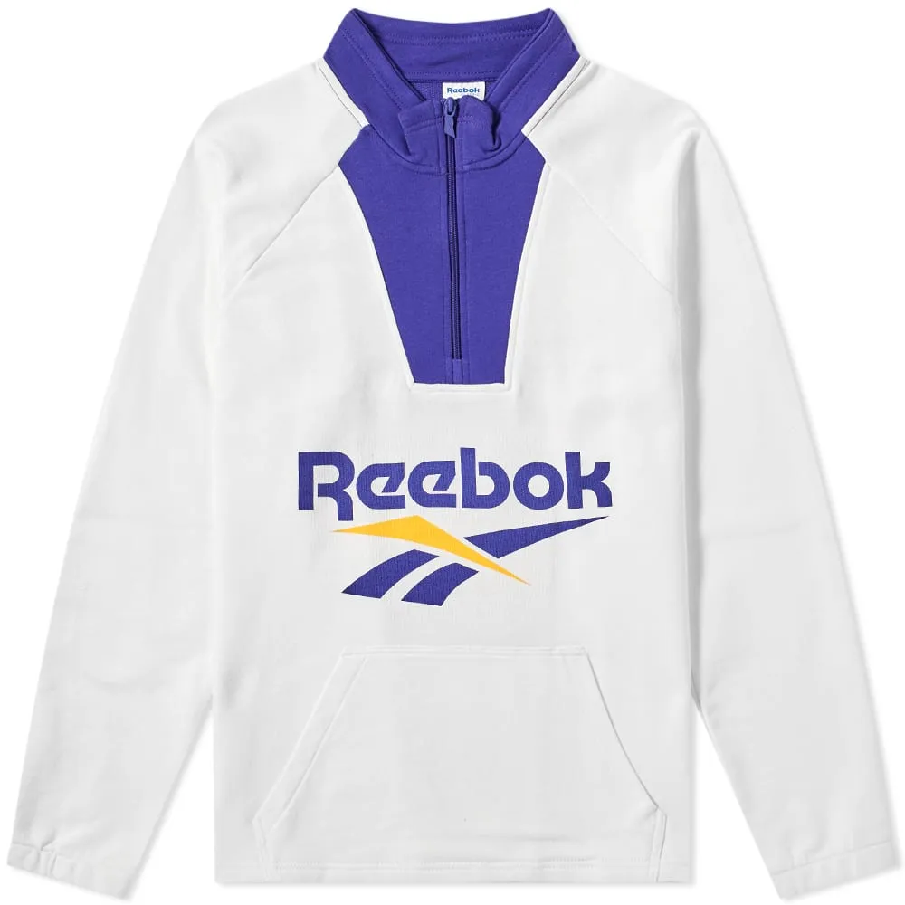 Reebok Vector 1/4 Zip SweatWhite