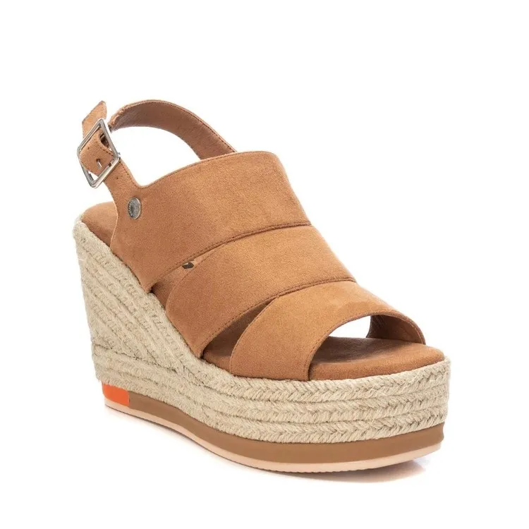 Refresh 171537 Scarpe Donna con Zeppa Media Camel