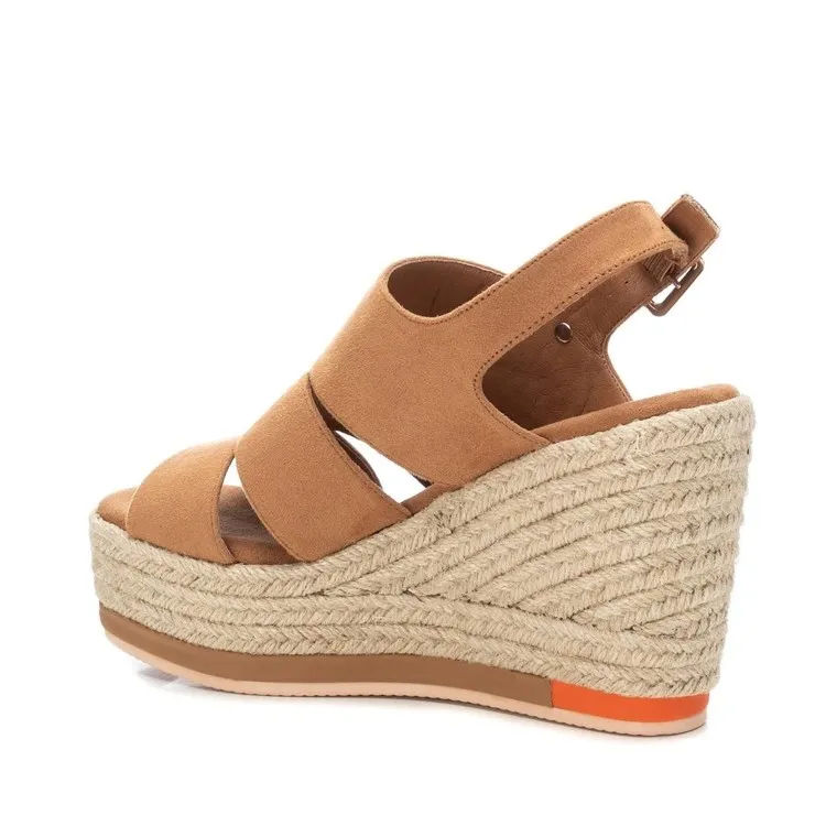 Refresh 171537 Scarpe Donna con Zeppa Media Camel