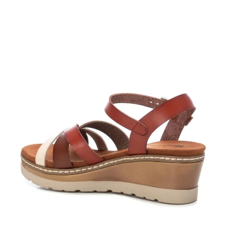 Refresh 171785 Sandali Donna con Zeppa Camel