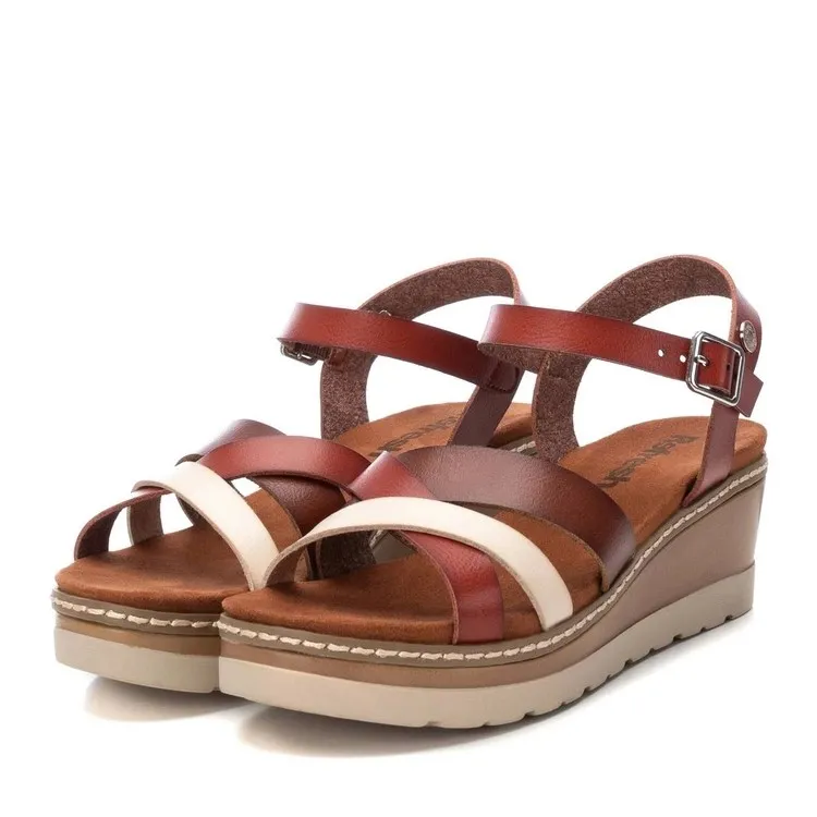 Refresh 171785 Sandali Donna con Zeppa Camel