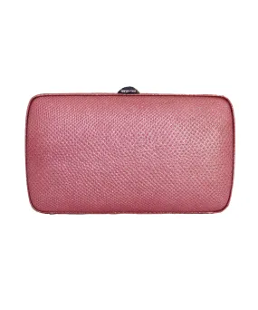 Sergio Rossi Pochette rosa in lurex rigida