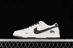 Stussy x Nike SB Dunk Low Off White Black DQ1098-378