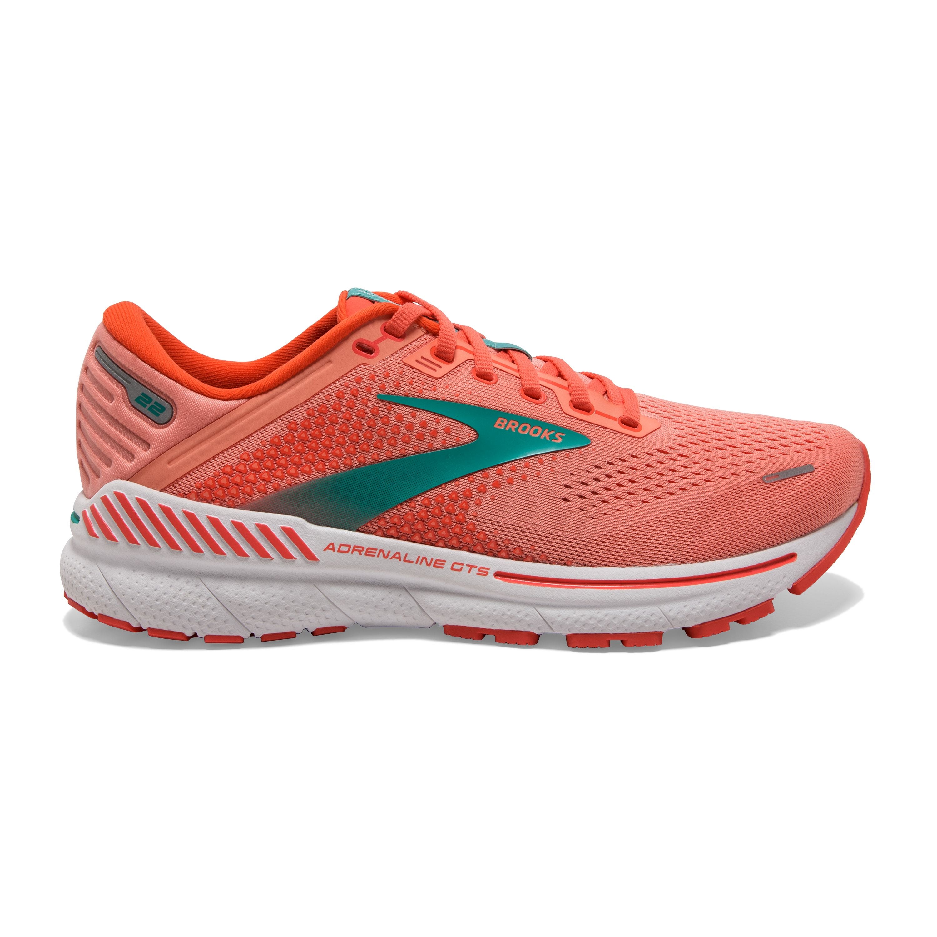 W Brooks Adrenaline GTS 22 Coral/Latigo Bay/White