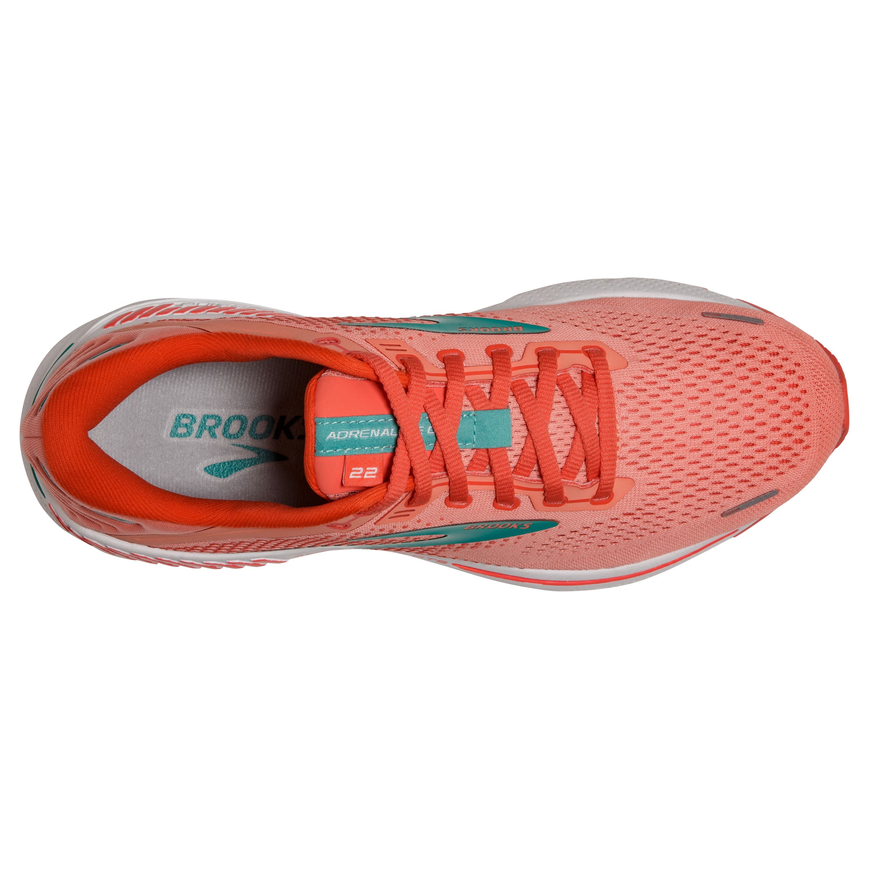 W Brooks Adrenaline GTS 22 Coral/Latigo Bay/White