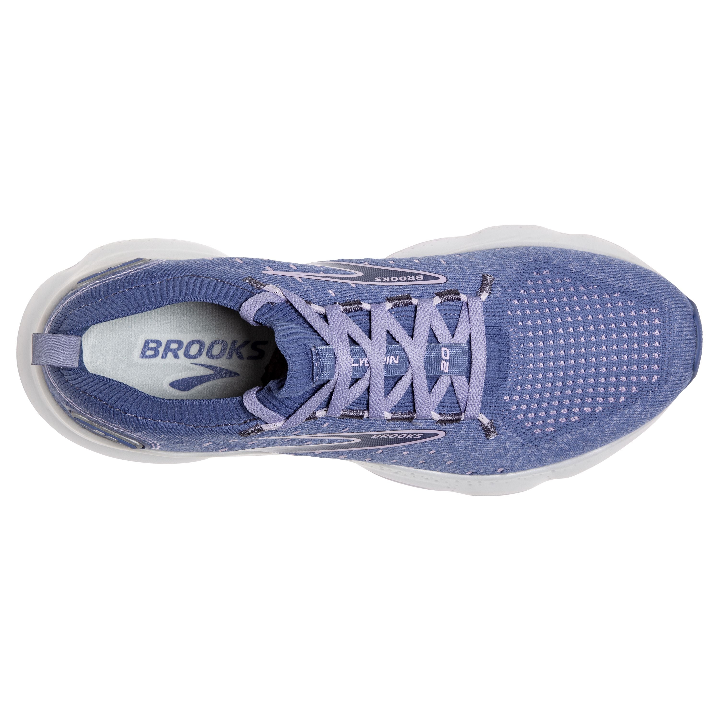 W Brooks Glycerin StealthFit 20 Blue/Pastel Lilac/White