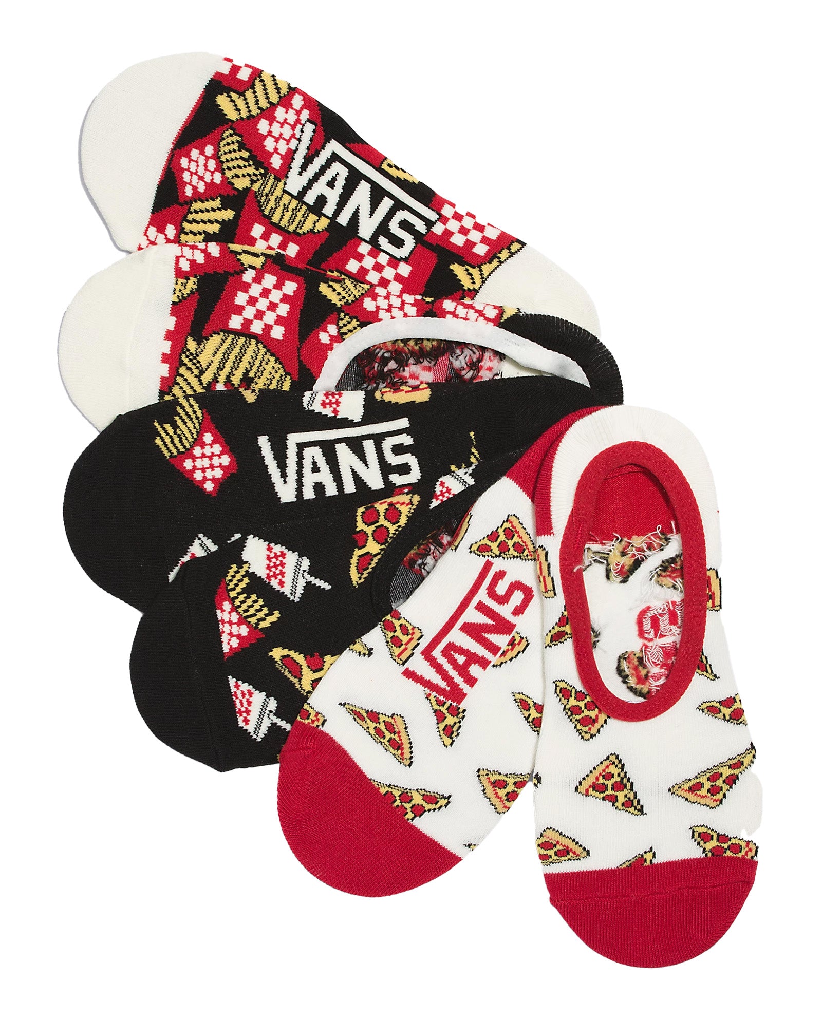 Women's Pizza Party Canoodle No-Show Socks (3 Pack)